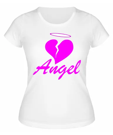 Футболка белая Сердце Angel