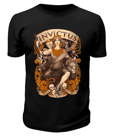 Футболка черная Лесная ведьма invictus