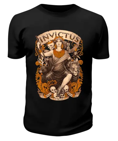 Футболка черная Лесная ведьма invictus