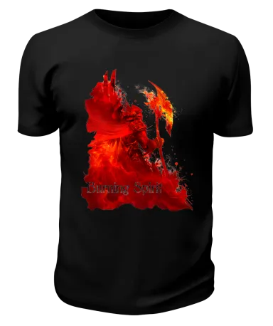 Футболка черная  Burning spirit