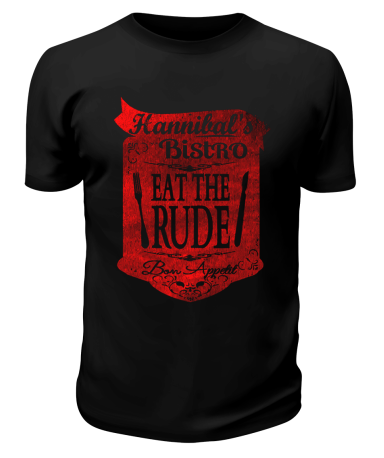 Футболка черная Eat the rude