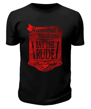 Футболка черная Eat the rude
