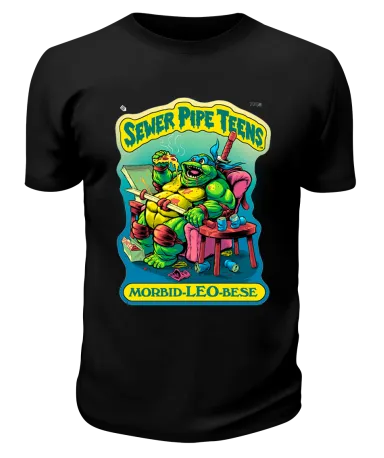Футболка черная Sewer pipe teens