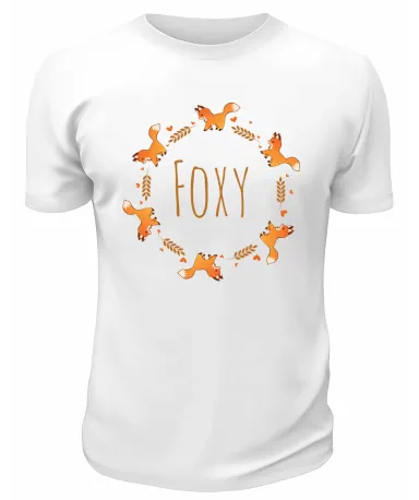 Футболка белая  Foxy