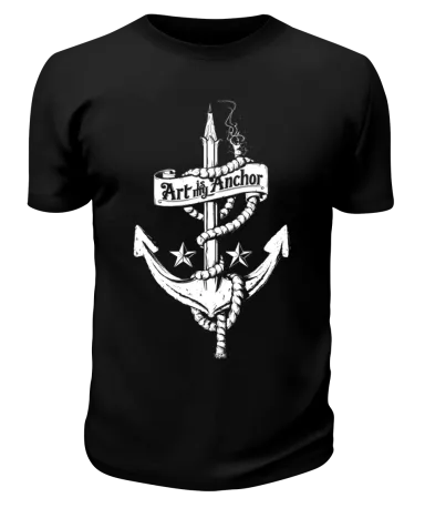 Футболка черная Art my anchor
