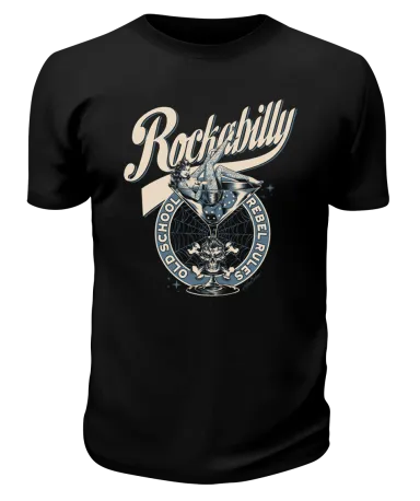 Футболка черная Rockabilly