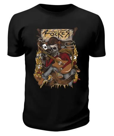 Футболка черная Rocker