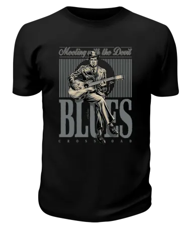 Футболка черная blues