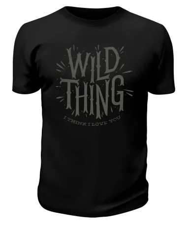 Футболка черная Wild thing