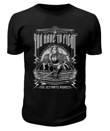 Футболка черная You have to fight
