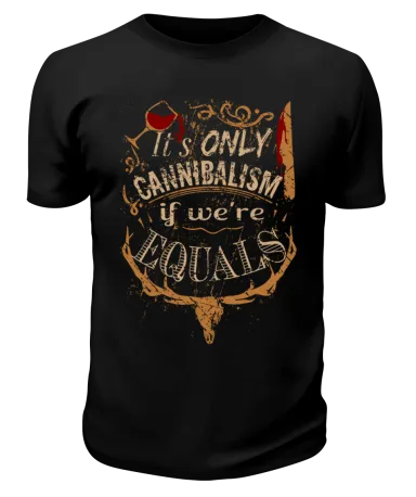 Футболка черная Cannibalism