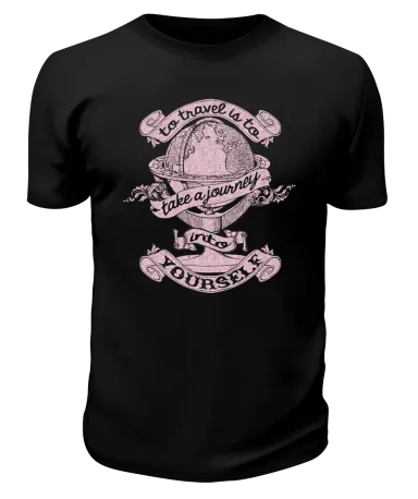 Футболка черная Глобус