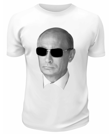 Футболка белая  Путин