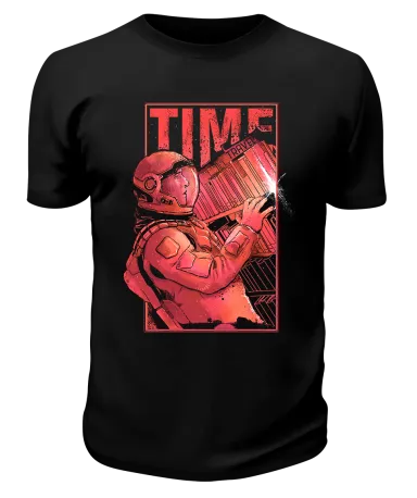 Футболка черная Астронавт Time