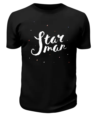 Футболка черная Star man