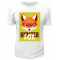 Футболка белая Hipster fox