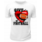 Футболка белая  Give football