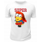 Футболка белая  Девочка Миньон Super women