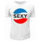 Футболка белая  мужская Эмблема Pepsi Sexy