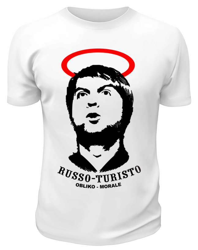 Футболка белая  Russo Turisto Obliko-morale