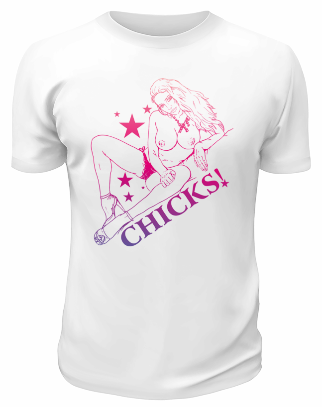 Футболка белая  Chicks