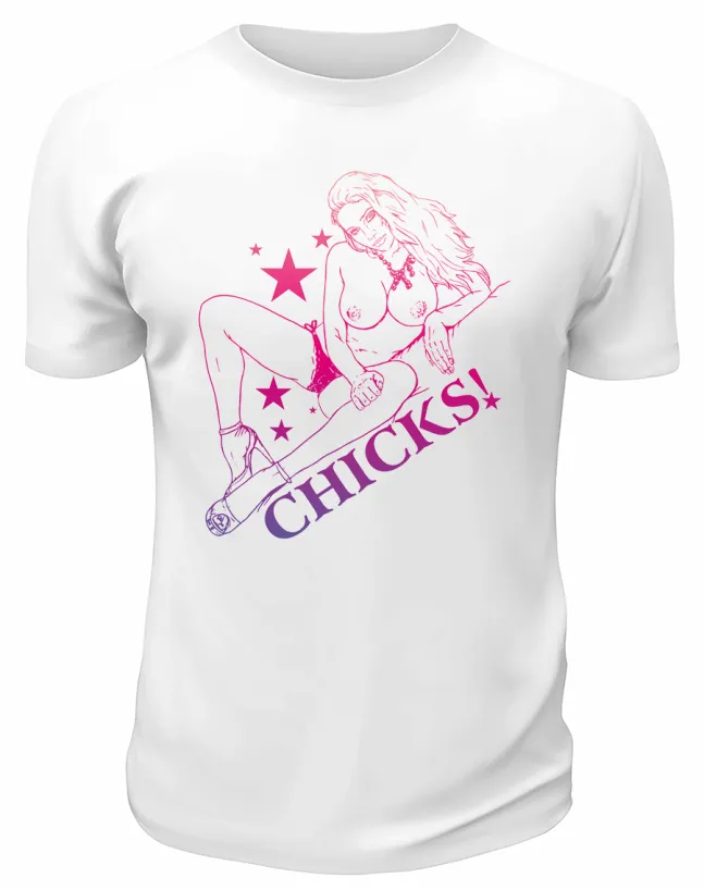 Футболка белая  Chicks