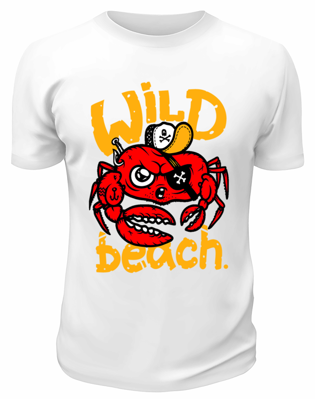 Футболка белая  Wild Beach