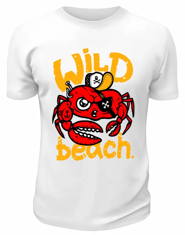Футболка белая  Wild Beach