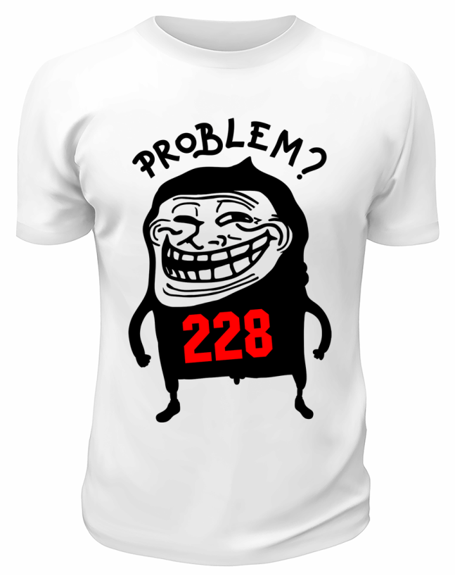 Футболка белая  Problem