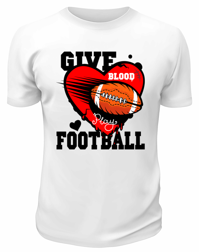 Футболка белая  Give football