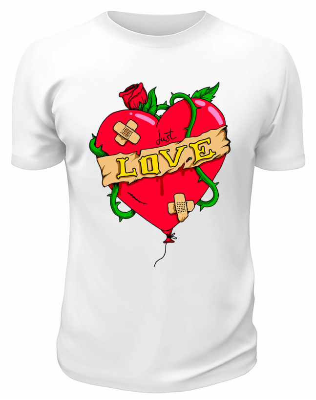 Футболка белая  Just love