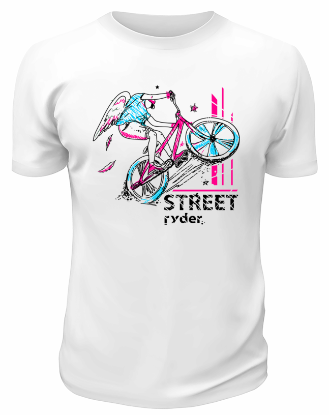 Футболка белая  Street rider