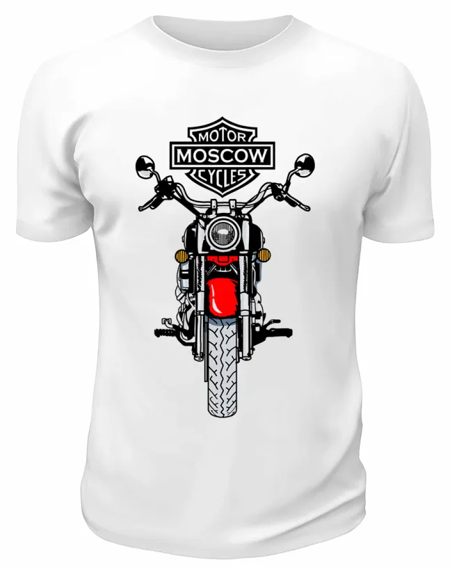 Футболка белая  Motor Cicles