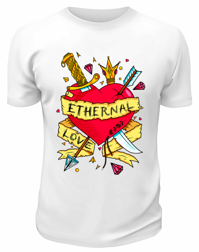 Футболка белая  Ethernal love