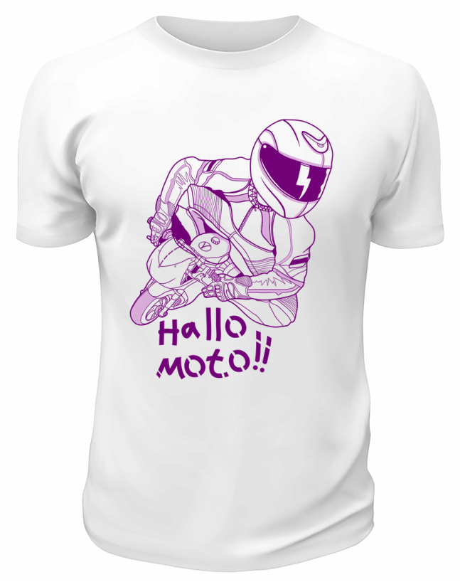 Футболка белая  Hallo Moto