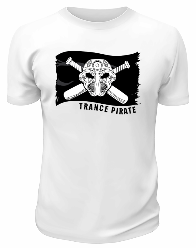 Футболка белая  Trance Pirate