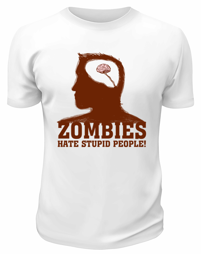 Футболка белая  Zombies