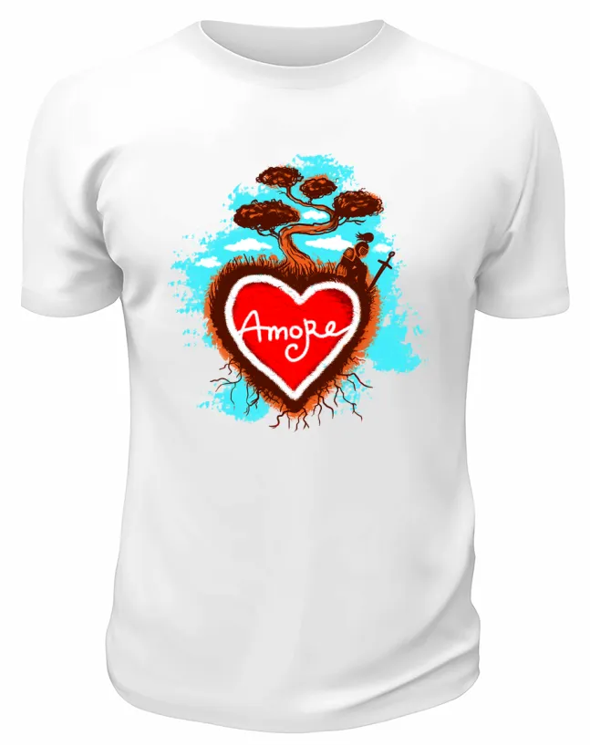 Футболка белая  Amore