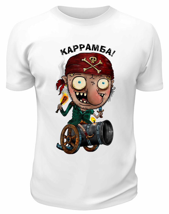Футболка белая  Каррамба