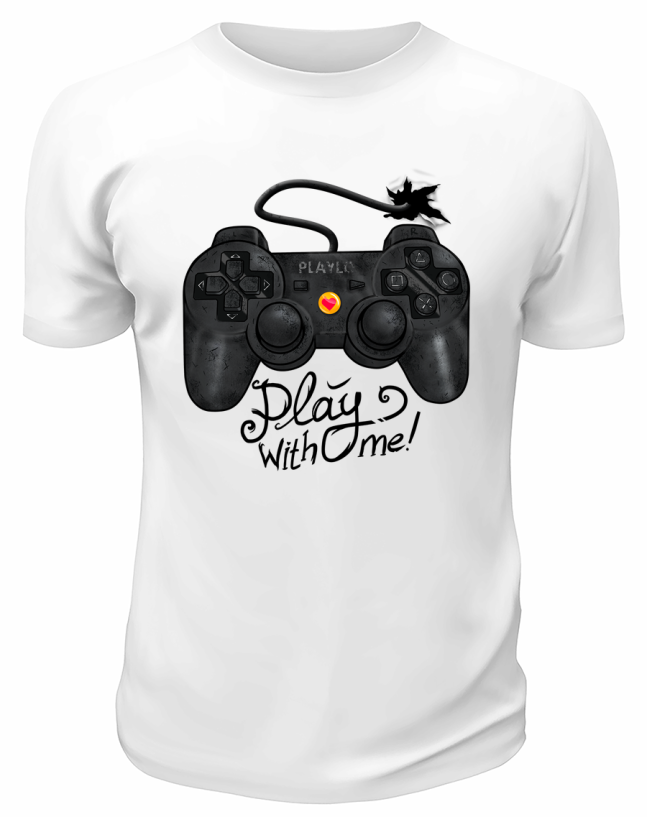 Футболка белая  Play with me
