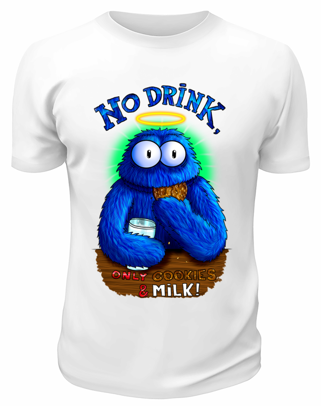 Футболка белая  No drink