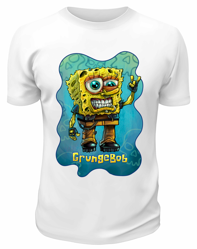 Футболка белая Grunge Bob