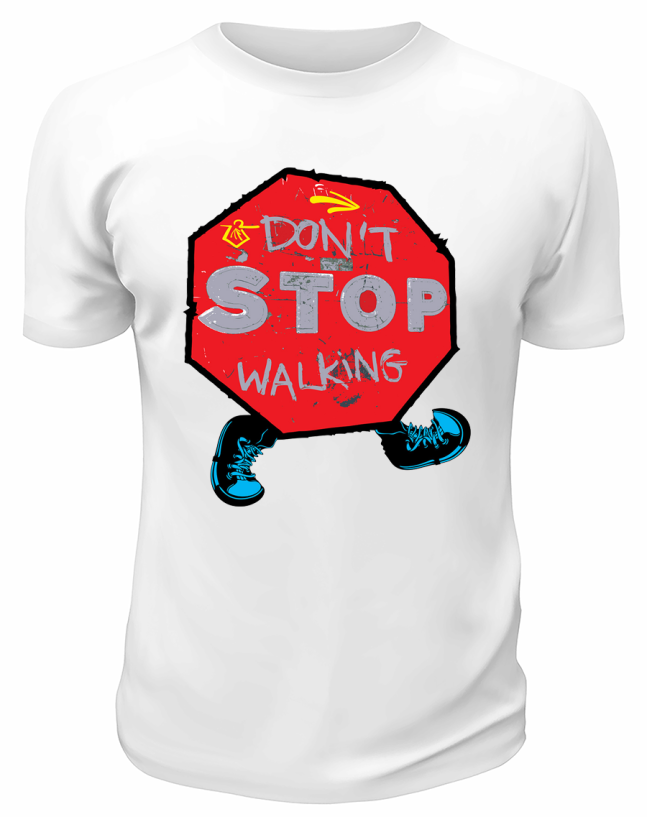 Футболка белая  Stop