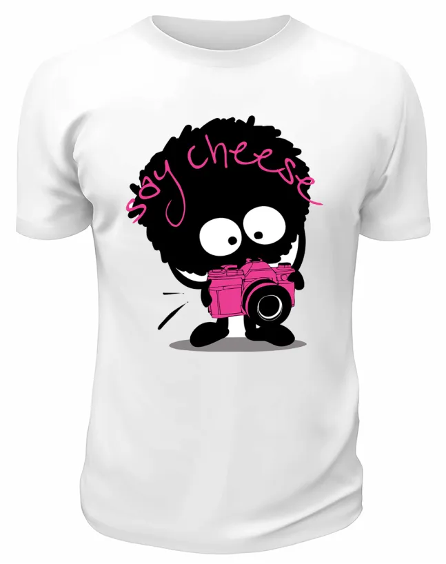 Футболка белая  Say cheese