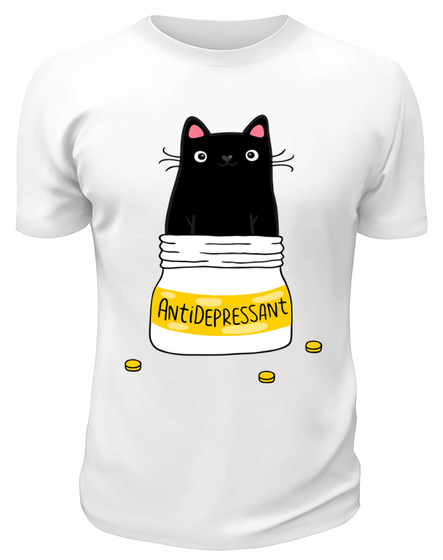 Футболка белая Antidepressant