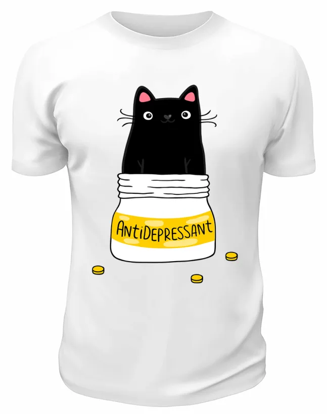 Футболка белая Antidepressant