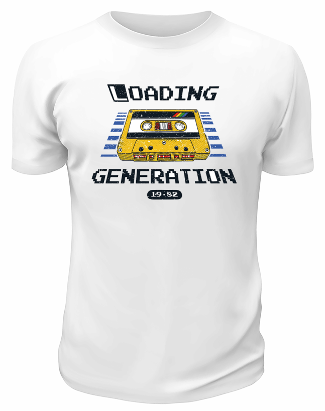 Футболка белая  Loading Generation