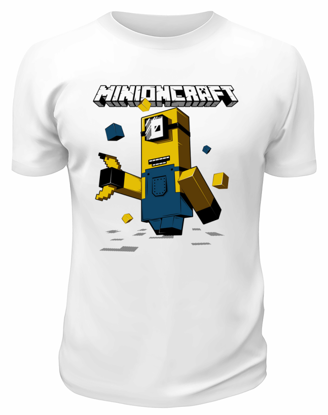 Футболка белая Minioncraft