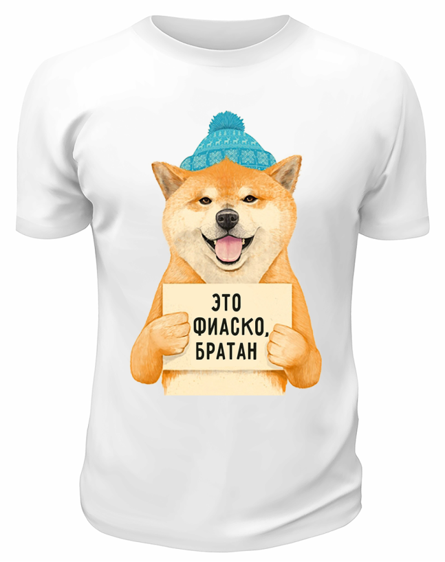 Футболка белая  Это фиаско, братан