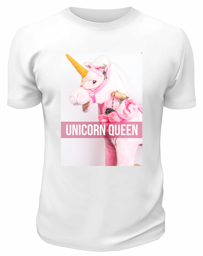 Футболка белая  Unicorn Queen